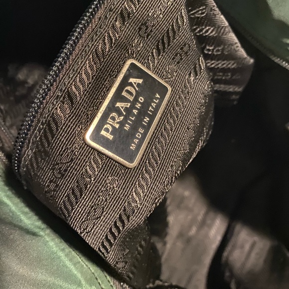 Prada Unisex Iridescent Green Tessuto / Nylon Tote - Picture 6 of 12